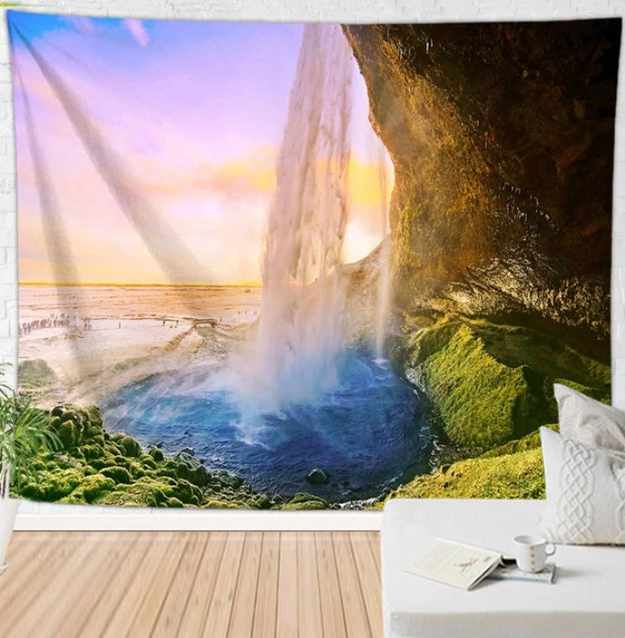 Plunging Waterfall Tapestry