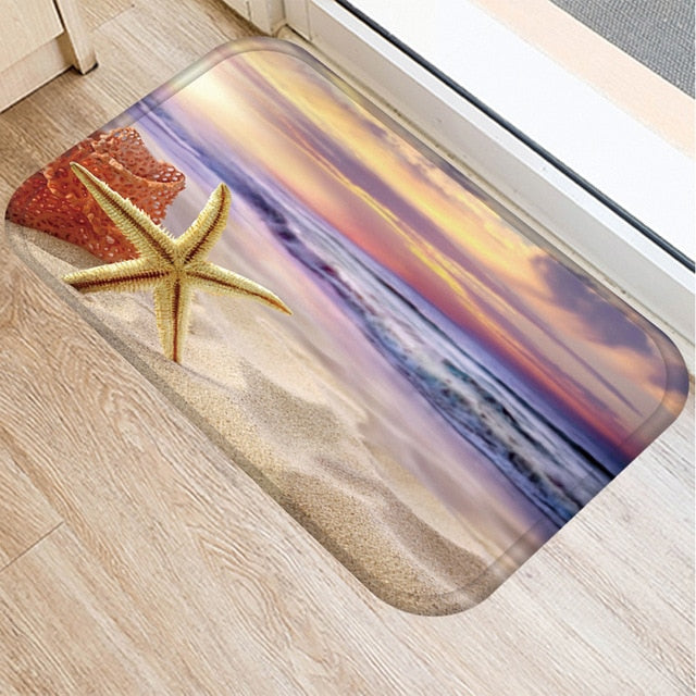 Purple Sunset Beach Anti-Slip Mat