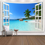 Load image into Gallery viewer, Open Window Utopia Tapestry
