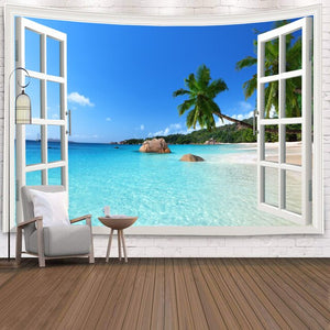 Open Window Utopia Tapestry