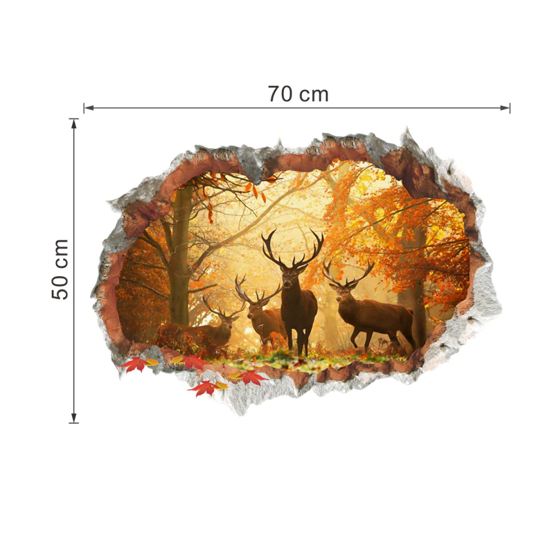 Autumn Foliage 3D Mural Art Decals