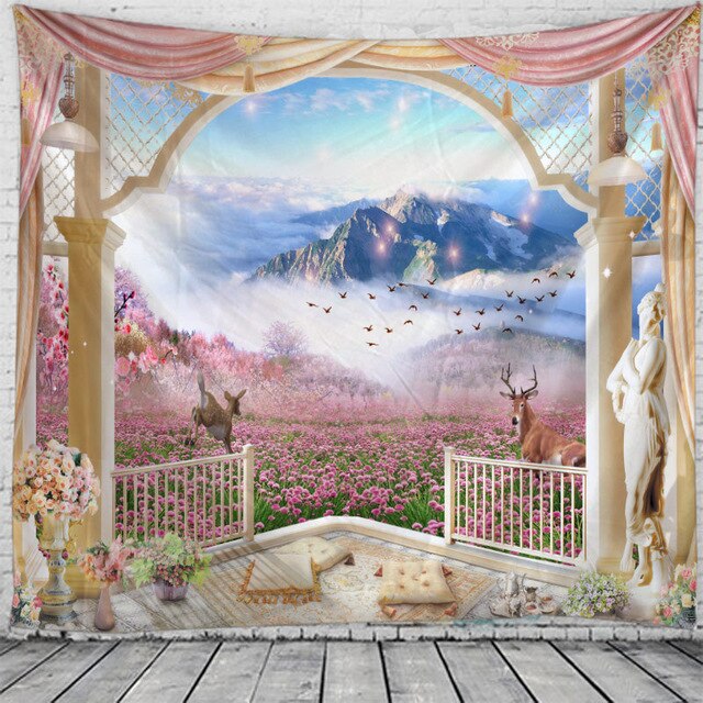 Whimsical Garden Tapestry