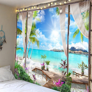 Beach Paradise Tapestry