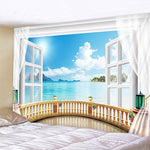 Load image into Gallery viewer, Beachfront View Tapestry
