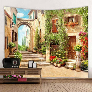 Romantic Architecture Tapestry