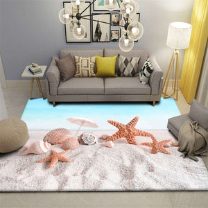 Seashore Anti-Slip 3D Beach Rug