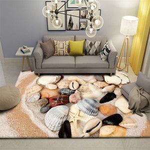 Seashell Lover Anti-Slip 3D Rug