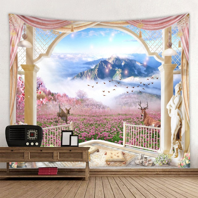 Whimsical Garden Tapestry