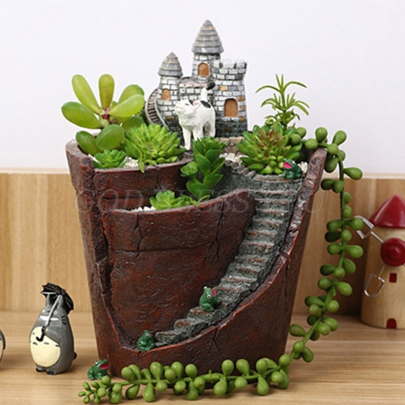 Succulent Mini House Pots Collection